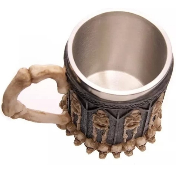 Stainless Steel skull skeleton Mug Ghotic decoration for coffee beer wine - Picture 7 of 8